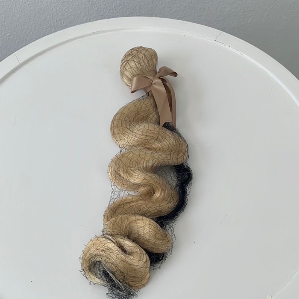 Luxurious Blonde Hair Extension with Netting
